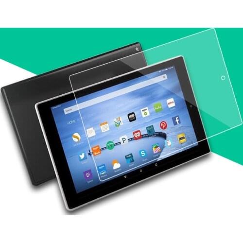 JGKK 9H Tempered Glass for Amason Kindle Fire HD 10 Plus 2021 Glass Screen Protector For Amazon HD Kindle Fire 10 Full Coverage