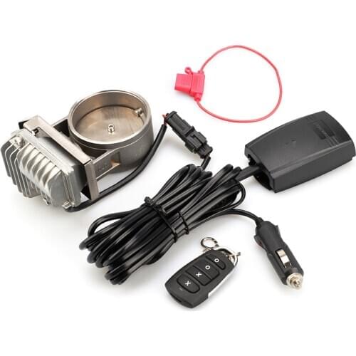 3” Stainless Steel Electric Exhaust Valve With Fine-tunable Remote Control Electronic Switch Kit