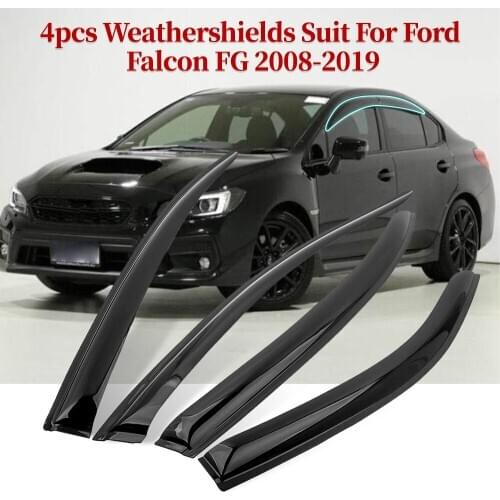 4pcs Weathershield Window Visor For Ford Falcon FG Sedan UTE XR6 Turbo XR8 08-19