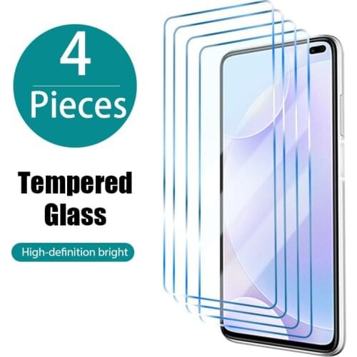 4PC Screen Films Glass For Redmi Note 10 Pro 10 10S 9 9 Pro 9S 8 Pro 8 7 Pro Tempered Glass For Redmi 9 9A 9C 9T 9AT 8 8A 7A K40