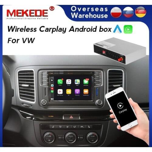Car DVD Monitor Apple Wireless Carplay Interface Box Android Auto Module for VW Volkswagen Golf 7 2012 After Android Auto MAP