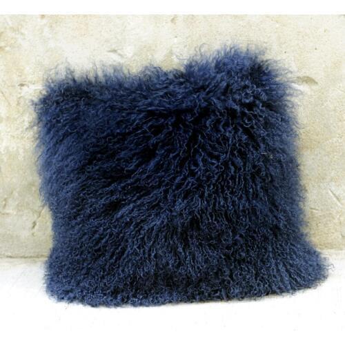 Free Shipping CX-D-04B/Z Custom Made High Quality Mongolian Lamb Fur Pillow Case ~Drop Shipping
