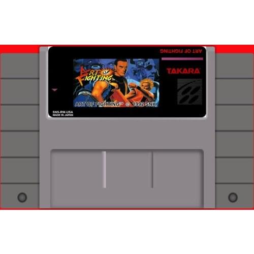 Art of Fighting 16 bit Big Gray Game Card For USA NTSC Game Player