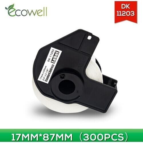 Ecowell 1Roll Compatible Labels barcode sticker DK-11203 DK11203 DK 11203 compatible for Brother QL-710W QL-1050 QL-1060N QL-500