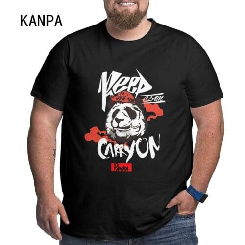 2021 Fashion New Mens Anime Panda T-shirt Black Tide Brand Loose Summer Half-sleeved Trend Streetwear Oversized t-shirt 6xl 5xl