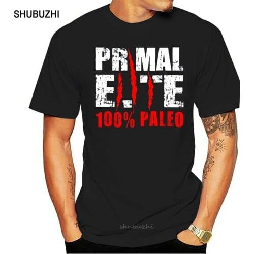 Primal Paleo T-Shirt - Direct from Stockist men cotton tshirt summer brand teeshirt euro size