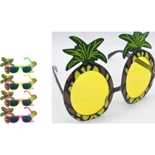 Hawaiian Glasses Tropical Hula Beach beer Party Sunglasses Pineapple Flamingo Goggles Hen Night Stage Fancy Dress eyewear favors