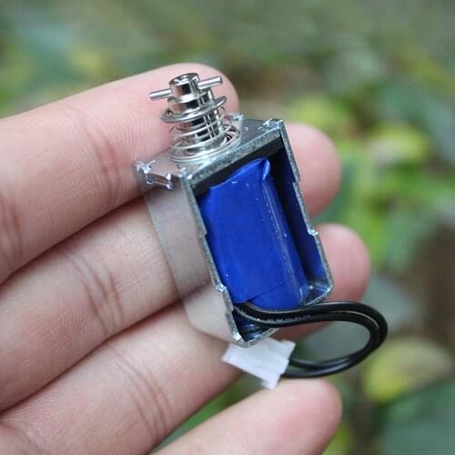 DC 5V 6V 9V 12V Micro Magnetic Solenoid Push Pull Open Frame Electromagnet Stroke Push Pull Mini Solenoid Electromagnetic