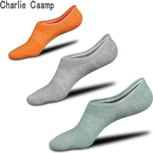 Charlie Campp 2018 Mens Spring Summer Hot Fashion High Quality Cotton Candy Color Anti-Slip Design Casual Socks