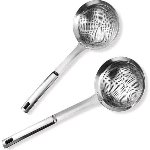 New Skimmer Slotted Spoon Set, Large Scoop Colander, Comfortable Grip Design Strainer Ladle,for Cooking and Frying