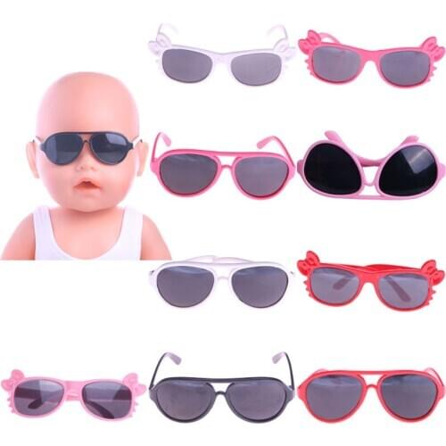 10 Pair Of Fashion Doll Glasses For 18 Inch &New Born Baby Generation Birthday Girls Toy Gifts
