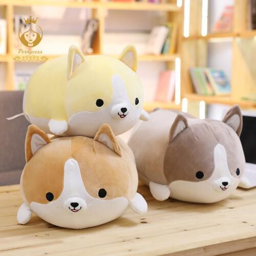 1PC 30/50cm/60cm Cute Corgi Dog Plush Toy Stuffed Soft Animal kids Toy Children Appease Pillow Home Decoration Christmas Gift