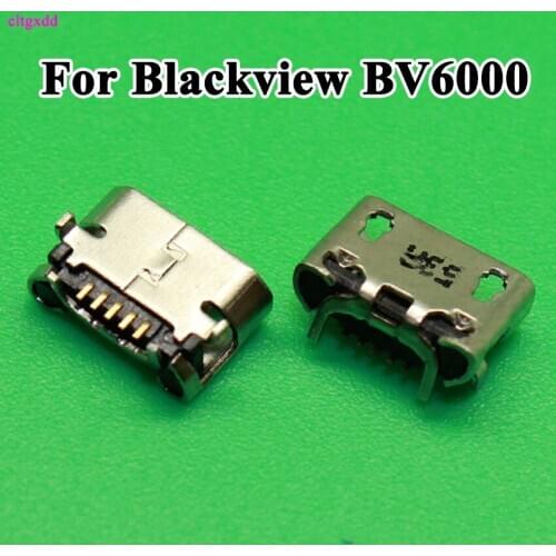 1-10pcs for Blackview micro usb connector jack for blackview bv6000 bv6000s bv5000 5pin USB Board Charge Port socket