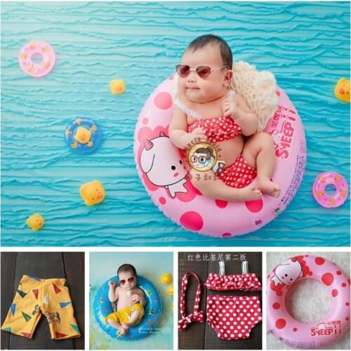 Newborn Newborn Photography Props Beach Bikini Photography Clothing Swimsuit Props Baby Sunglasses Swimming Theme 100 Day