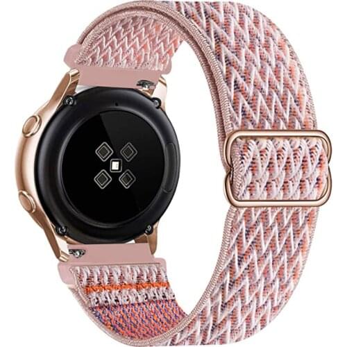 22mm 20mm Nylon Elastic Strap For Samsung Galaxy Watch 4 Band Galaxy Watch 3 41mm 45mm Active 2 Bracelet For Huawei Watch 3 GT 2