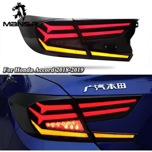 LED Car Taillight Tail Lamp Brake Reversing Reverse Rear Fog Lights For Honda Accord 2018 2019 2020 Backup Reflector Bumper