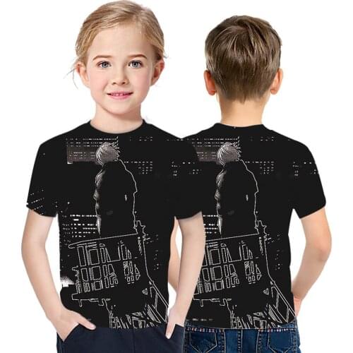 Fun Summer Cool Personality T-Shirt Tokyo Ghoul 3D Printed Japanese Leisure Animation Childrens Clothing Street Style
