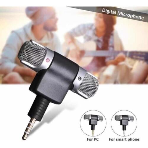 1PCs Mini 3.5mm Jack Microphone Stereo Mic for Recording Mobile Phone Studio Interview Portable Microphone 4 Pin for Smartphone