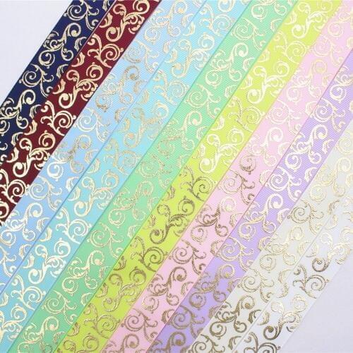 16728-23F, mix10 yards, 22mm roll bronzing ribbon, decorative wedding party favor, gift packaging materials, color optional