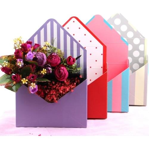 20*7*29.5CM Creative Envelope Fold Flower Box Flowers Wrapping Gift Box Flower Packaging Home Decoration