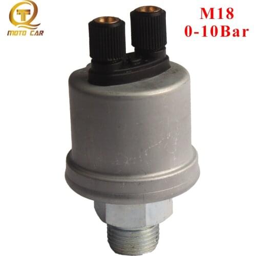 Oil Pressure Sensor 0-10Bar Thread M18 For VDO Engine Oil Pressure Sender For Diesel Generator