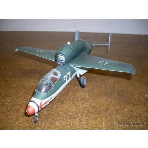 DIYMyModeI 1:33 Scale Germany Heinkel He-162 A-2 Salamander DIY Handcraft PAPER MODEL KIT Puzzles Handmade Toy DIY