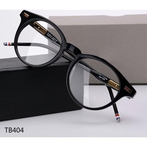 Thom Retro Round Acetate myopic glasses frame for men and women TB008 metal nose bridge computer eyeglasses with original case