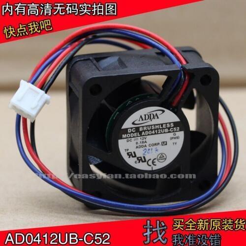 NEW ADDA AD0412UB-C52 4020 12V 0.18A 4CM 3PIN cooling fan