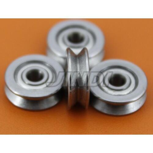 15pcs V623ZZ V groove roller wheel ball bearings 3x12x4 mm embroidery machine pulley bearing v 623zz (Carbon steel)