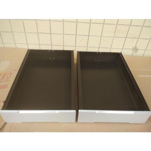 Full aluminium enclosure Split Amplifier chassis tube amp case DIY box black silver for choose 408*260*70mm