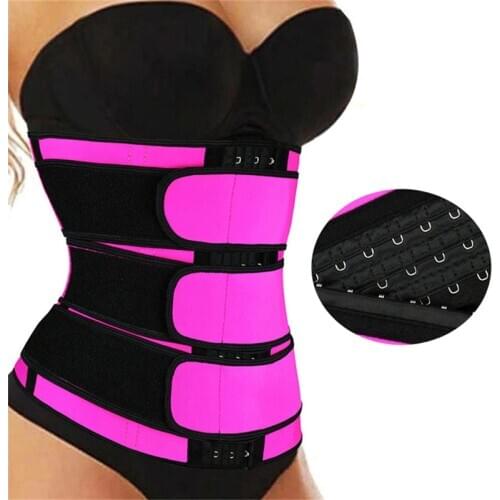 Three Straps Belly Fat Burner Belt Bodyshaper Waist Training Trimmer Plus Size Wasite Waist Trainer 4X And Up Belt For Wemen