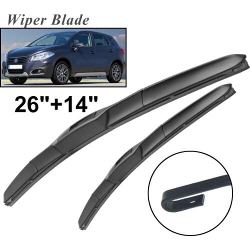 Okowiper RHD & LHD Front Wiper Blades For Suzuki SX4 S-cross 2013 - 2018 Windshield Windscreen Front Window 26"+14"