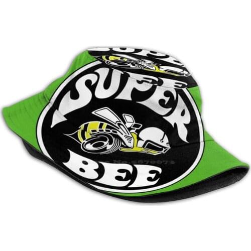 Super Bee Shirt Sticker Hoodie Decal Unisex Fisherman Hats Cap Scat Pack Super Bee Dragstrip Dragster Hot Rod Buimper