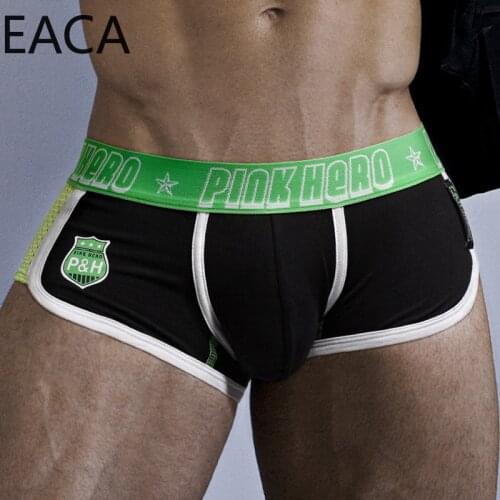 So Cool Pink Heroes High-Quality Cotton Underwear Men Boxer Shorts Fashion Male Underpants Sexy Men panties men cuecas