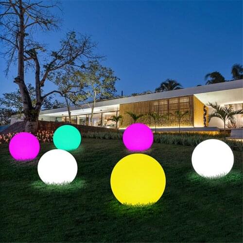 Outdoor LED Glow Ball Light Remote 16 Color Floor Street Lawn Landscape Lamp Christmas Night Light for Wedding Garden Decoration