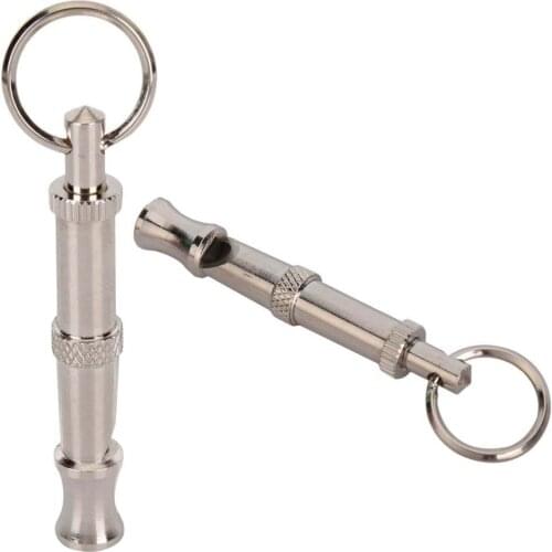 Pet Dog Training Whistle Sound Repeller Stop Barking Tool Whistle Ultrasonic Cat Flute Keychain Puppy Control Deterrent Whistle