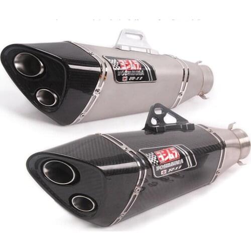 51mm Universal Motorcycle pipe exhaust with DB killer Motorcycle Exhaust Pipe Muffler Carbon Fiber Sticker Exhaust Pipe R6 MT07