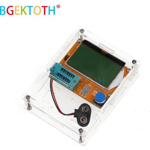 LCD Digital Transistor Tester Meter LCR-T4 Backlight Diode Triode Capacitance ESR Meter For MOSFET/JFET/PNP/NPN L/C/R
