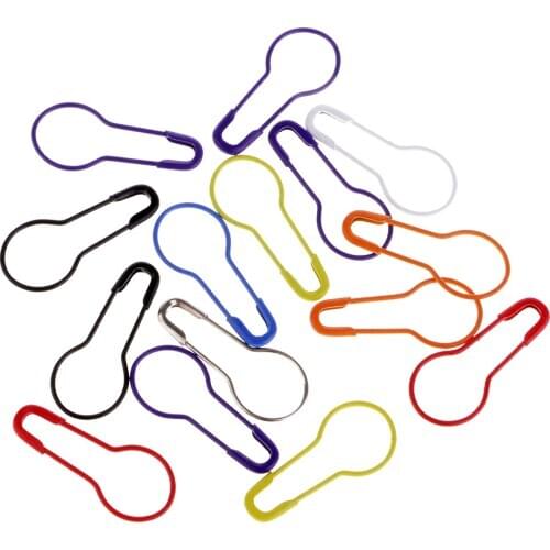 10Pcs Metal Gourd Safety Pins Knitting Stitch Marker Bulb Pins for Quilting Sewing 20mm