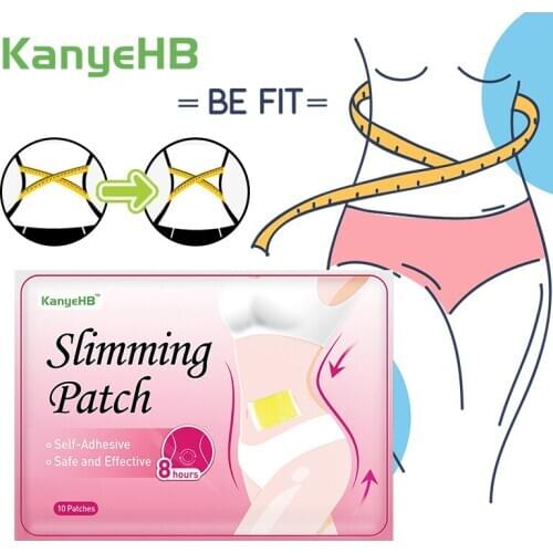 100pcs Medical Weight Loss Sticker Herbs Navel Slimming Patch Effective Body Shaping Patches Fat Burning Detox Plaster A403