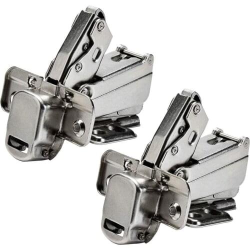 2pcs 175 Degree Hinges Frameless Cabinet Doors Hinges Concealed Hydraulically Adjustable Mounting Hinges OW