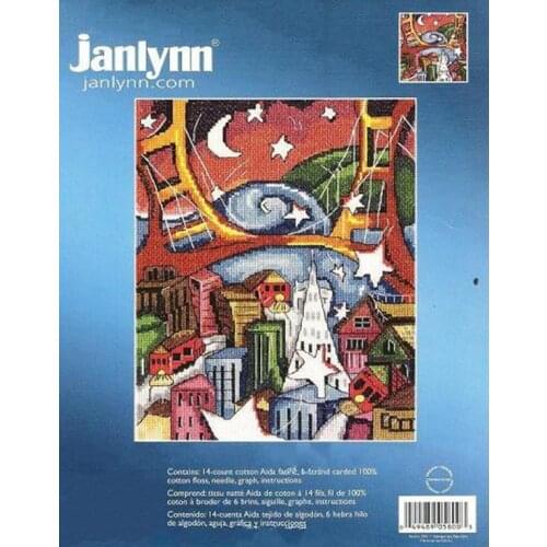 Abstract Painting San Francisco 29-35 Cross Stitch Kit Package Greeting Needlework Counted Kits Embroidery cross stitch set