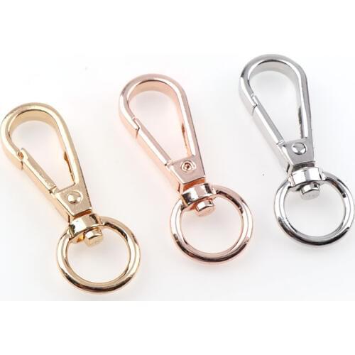 3pcs/lot 50x18mm Key Rings Keychain 3 Colors Fashion DIY Accessories For Jewelry Fit Women Men Key Chain