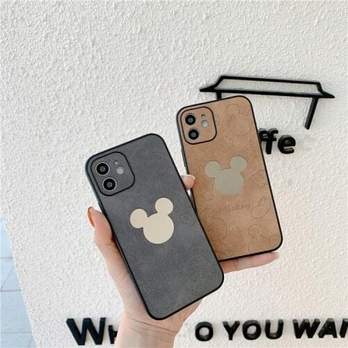 2021 Disney Mickey Minnie for iPhone 7/8 plus xr xs max 11/12pro max 12mini kawayi couple phone case zz0527