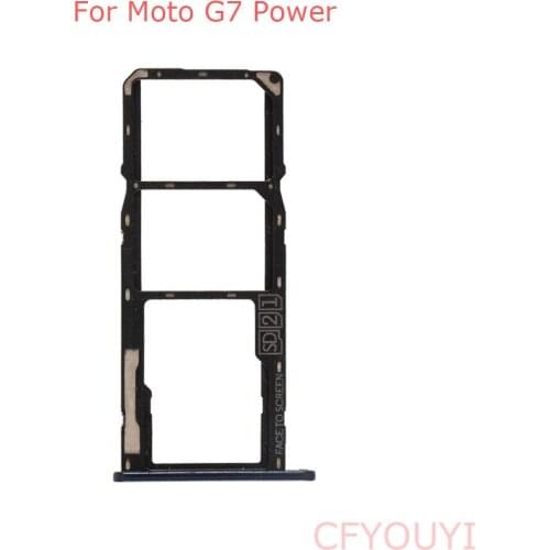 Black Color For Motorola Moto G7 Power SIM Card Tray Slot Holder Part