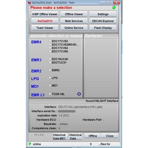 For Deutz SerDia 2010 [2020]+USB Dongle