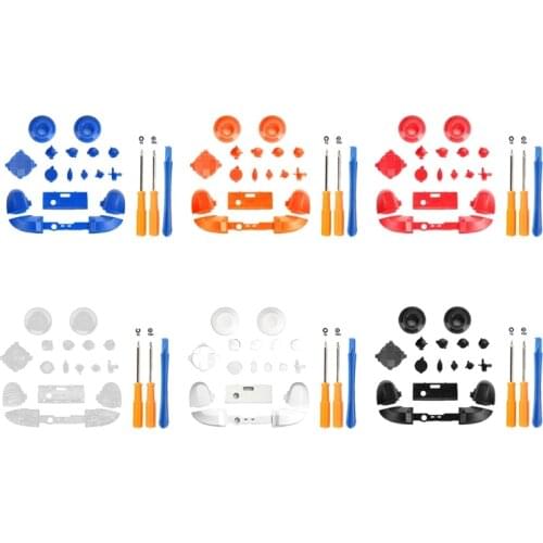 For X-box One Elite Controller LB RB Bumper Buttons Trigger Plastic Jack Version Replacement (Black/Blue/Red/Orange)
