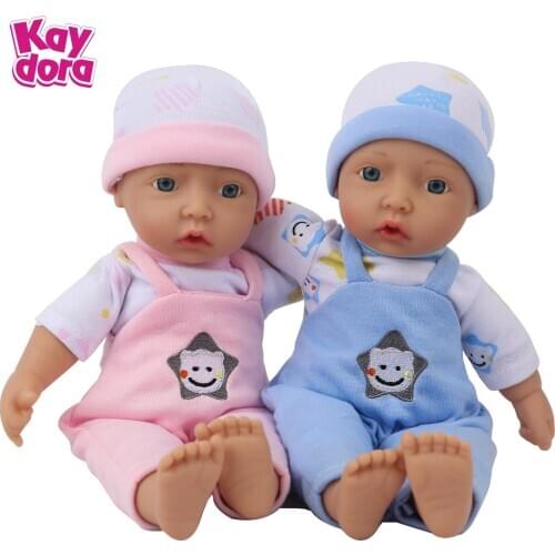 Twin Toys Silicone Reborn Baby Dolls 25cm Alive Bebe Becona Playmate Girls Boys Mini Cute Toddler Kids Birthday Surprise Gifts