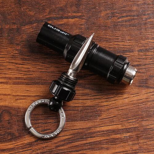 New 1pcs 2 in 1 Cigar Punch Sharp Fast Dart creative portable Metal drill cigar Cutter Mens Gadgets Cigar Accessories JF-K16