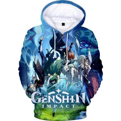 2021 Hot Game Genshin Impact Print 3D Hoodie Sweatshirt Men Women kids Warm And Comfatable Harajuku Fashion Streetwear Pullover